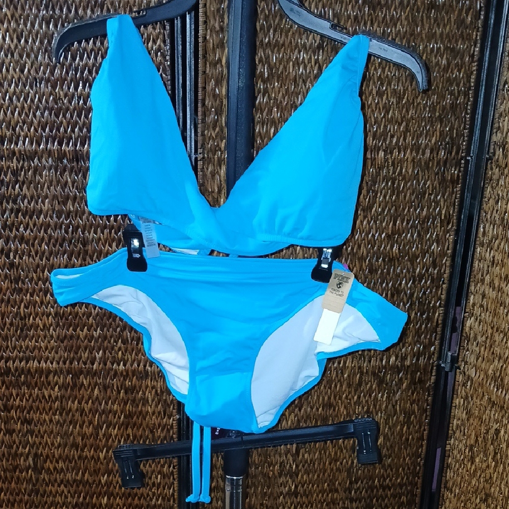 Vibrant Blue Bikini Swim Set